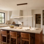 Umberto Minimalist Travertine Linear Pendant Light