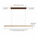 Umberto Minimalist Travertine Linear Pendant Light
