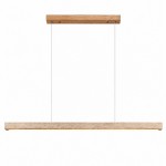 Umberto Minimalist Travertine Linear Pendant Light
