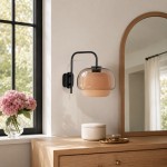 Jovynth Nordic Colorful Double-Layered Glass Wall Sconce