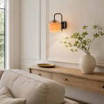 Jovynth Nordic Colorful Double-Layered Glass Wall Sconce