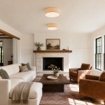 Toren Modern Linen Fabric Drum Flush Mount Ceiling Light