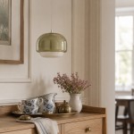 Vexlynn Scandinavian Round Dual-Layer Tinted Glass Pendant Light