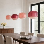 Vexlynn Scandinavian Round Dual-Layer Tinted Glass Pendant Light