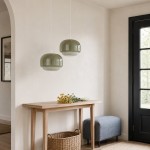 Vexlynn Scandinavian Round Dual-Layer Tinted Glass Pendant Light