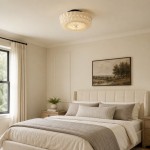 Raymond Vintage Art Semi Flush Mount Milky Glass Ceiling Light