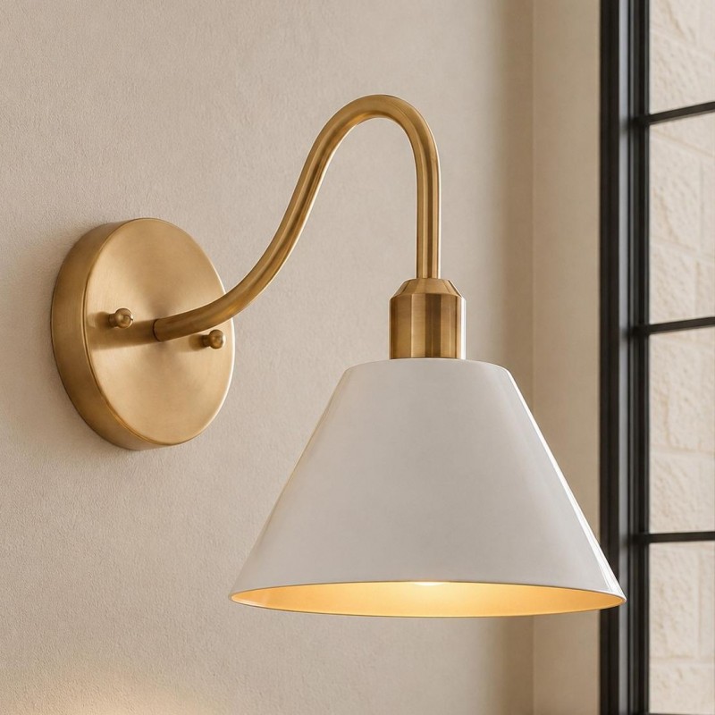 Ferm Minimalist Industrial Tapered Sconce