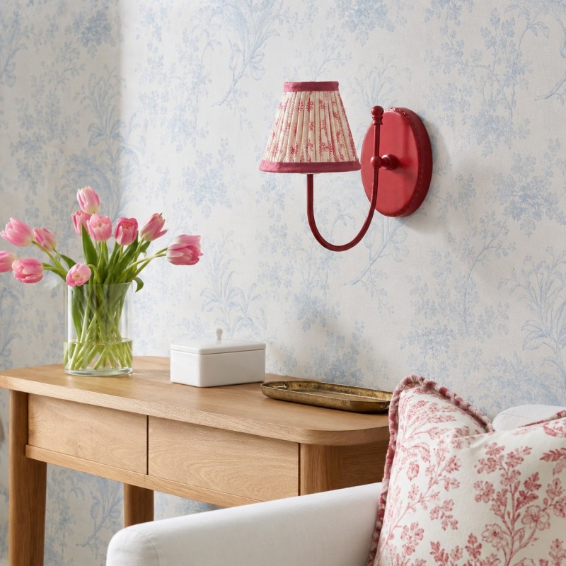 Orphelyx French Brass Fabric Shade Sconce Light