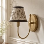 Orphelyx French Brass Fabric Shade Sconce Light
