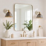 Colin Vintage Decorative Pattern Ceramic Brass Wall Sconce