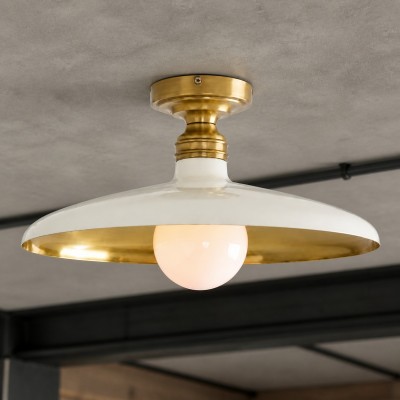 Dulcinea Farmhouse Metal Flush Mount Ceiling Light