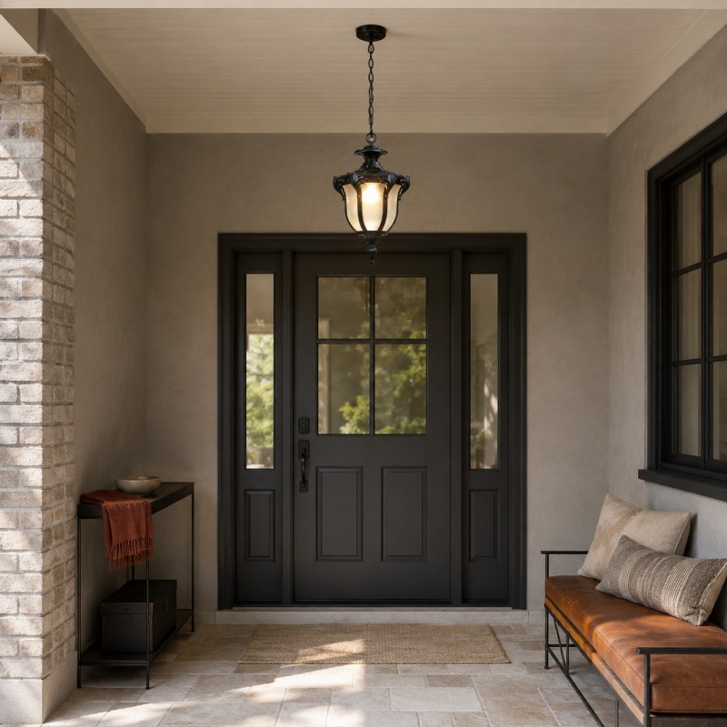 Malcolm Farmhouse Outdoor Porch Lantern Pendant Light