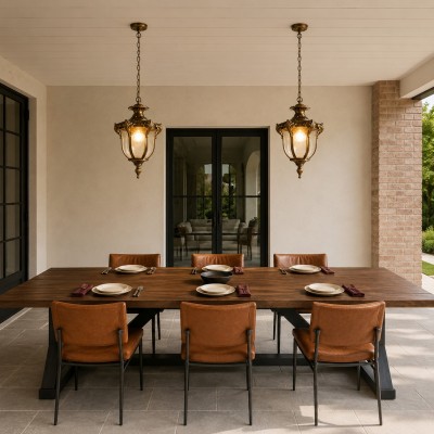 Malcolm Farmhouse Outdoor Porch Lantern Pendant Light