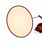 Delphin Colorful Swing Arm Flying Saucer Pendant Light