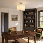 Hanahs Farmhouse Milk Glass Scalloped Shade Ceiling Light