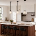 Alain Farmhouse Cooper Ribbed Glass Pendant Light