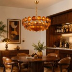 Harold Vintage Design-Forward Color Glass  Chandelier