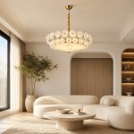 Harold Vintage Design-Forward Color Glass  Chandelier