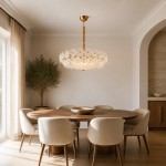 Harold Vintage Design-Forward Color Glass  Chandelier