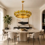 Harold Vintage Design-Forward Color Glass  Chandelier