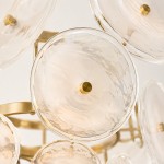 Harold Vintage Design-Forward Color Glass  Chandelier