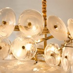 Harold Vintage Design-Forward Color Glass  Chandelier