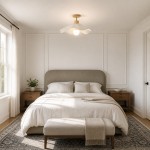 Celenor Modern Flower Fabric Semi Flush Mount Ceiling Light