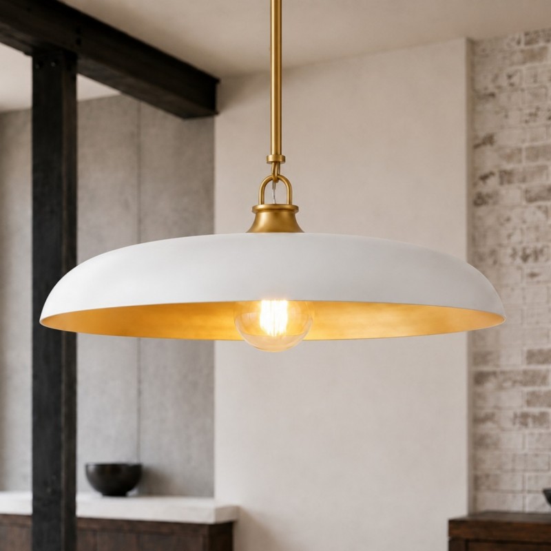 Leila Industrial Rustic Bronze Cone Shade Pendant Light