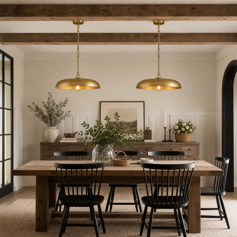 Leila Industrial Rustic Bronze Cone Shade Pendant Light