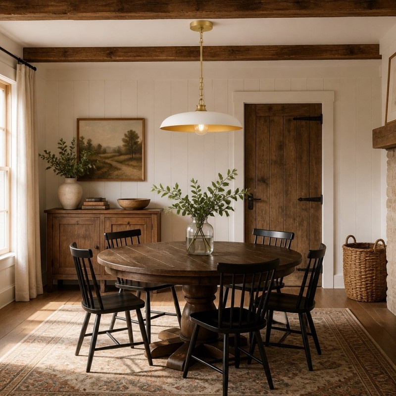 Leila Industrial Rustic Bronze Cone Shade Pendant Light