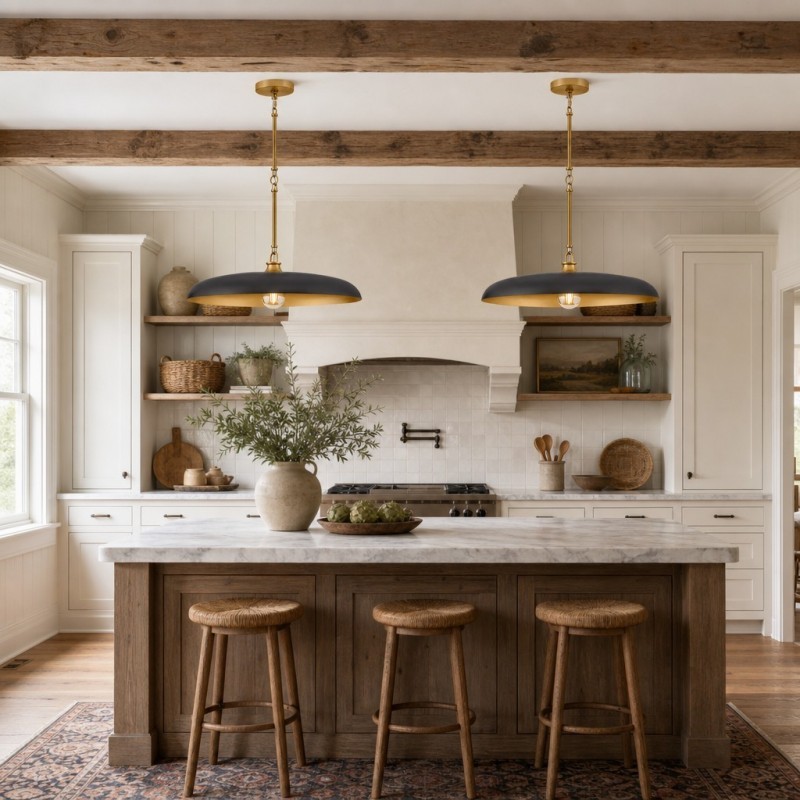 Leila Industrial Rustic Bronze Cone Shade Pendant Light