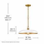 Leila Industrial Rustic Bronze Cone Shade Pendant Light