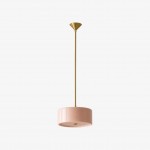Xavier Modern Glossy Ceramic Drum Pendant Light