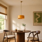 Xavier Modern Glossy Ceramic Drum Pendant Light