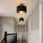 Jovani Farmhous Fluted Resin Drum Ceiling Light