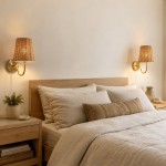 Alfred Farmhouse Rattan Brass Wall Sconce