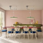 Delphin Colorful Swing Arm Flying Saucer Pendant Light