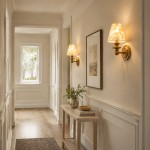 Joel Retro Brass Shell Shade Wall Sconce