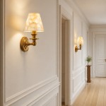 Joel Retro Brass Shell Shade Wall Sconce