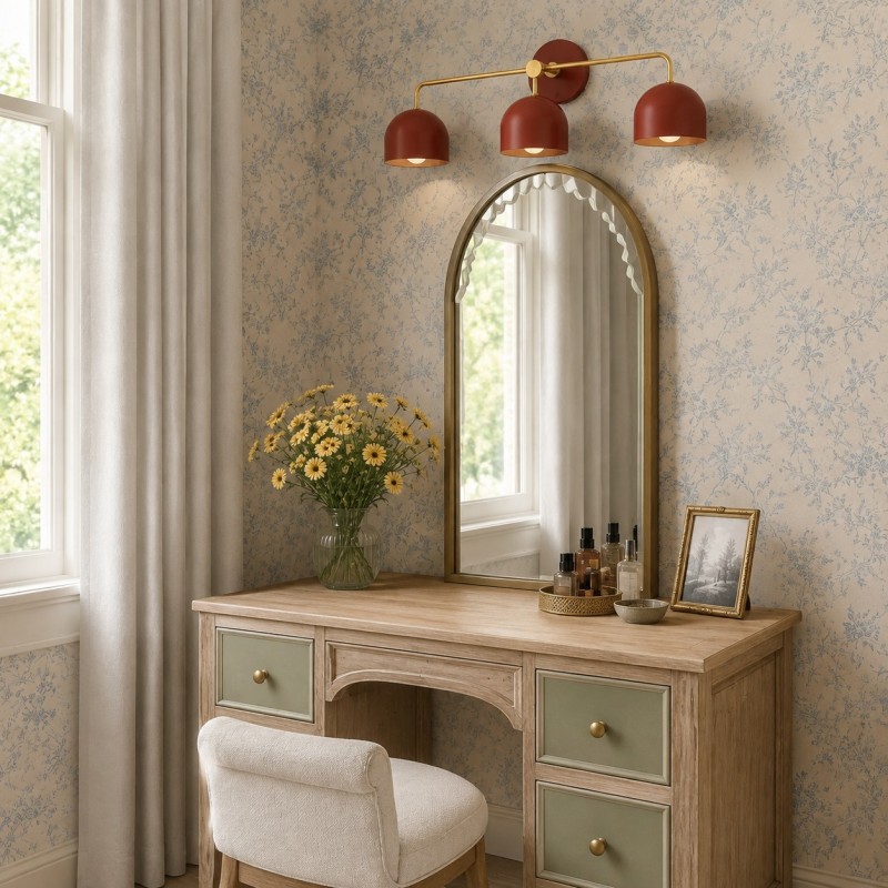 Astair Nordic Metal Multicolored Vanity Sconce