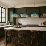 Griffin Vintage Turquoise Patina Metal Dome Pendant Light