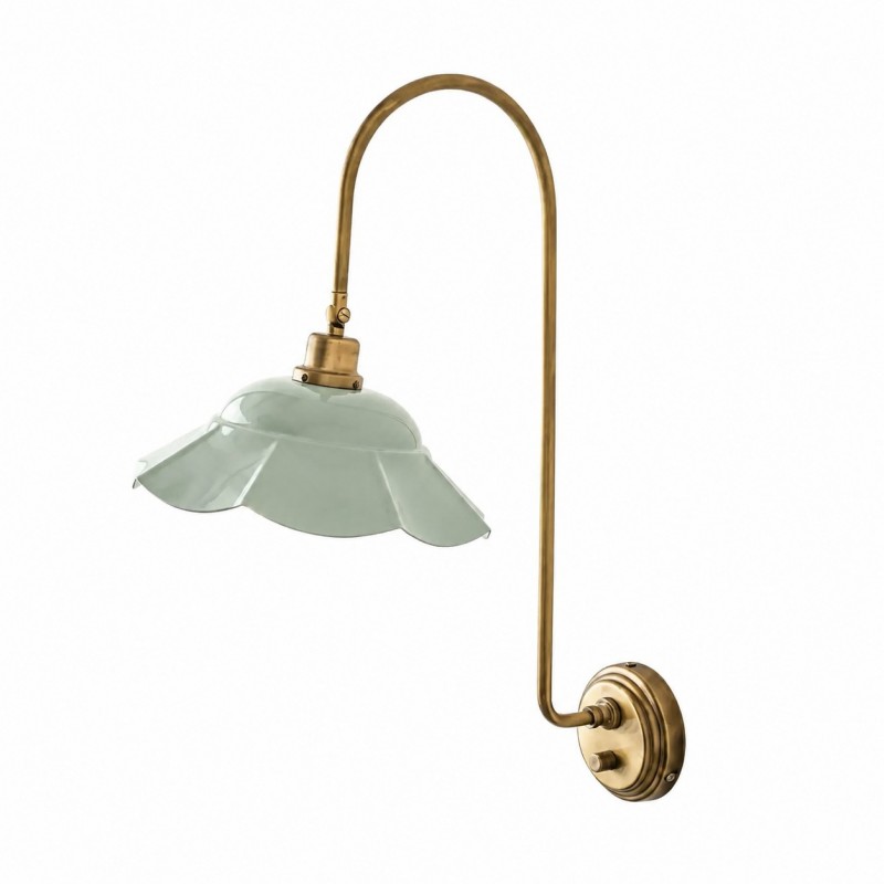 Enzo Elegant Vintage Bloom Metal Wall Sconce