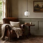 Cyrilith Vintage Milk Glass Oiled Brass Eloise Pendant light