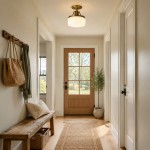 Atlas Vintage Milky Glass Semi Flush Mount Metal Ceiling Light