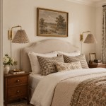 Blaine Vintage Gingham Pleated Fabric Wall Lamp