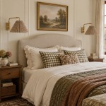 Blaine Vintage Gingham Pleated Fabric Wall Lamp