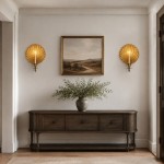 Irvin Antique Brass Shell Candlestick Wall Sconce