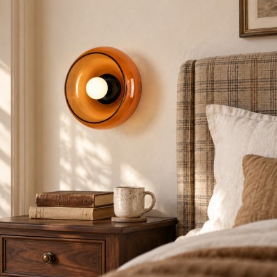 Vega Retro Bowl Shade Wall Sconce