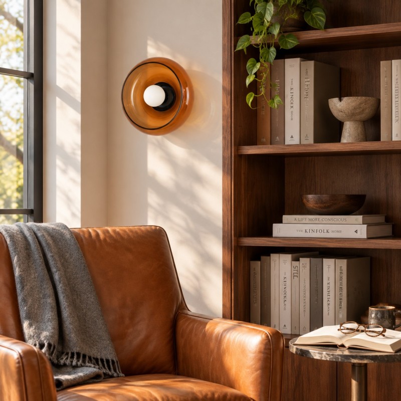 Vega Retro Bowl Shade Wall Sconce