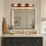 Benjamin Rustic Adjustable Travertine Wood Led Vanity Sconce